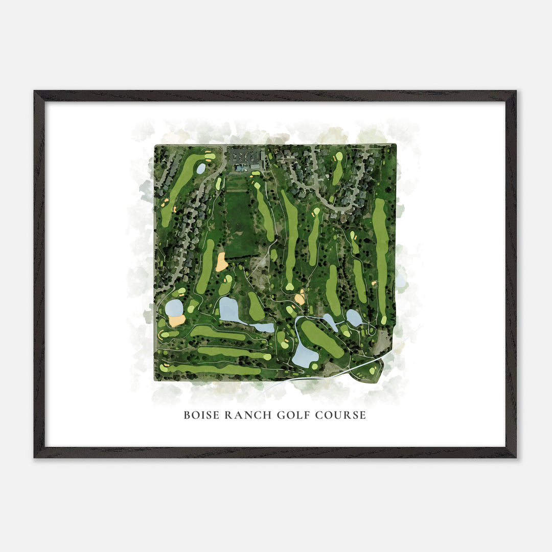 Print of Boise Ranch Golf Course Classic Map