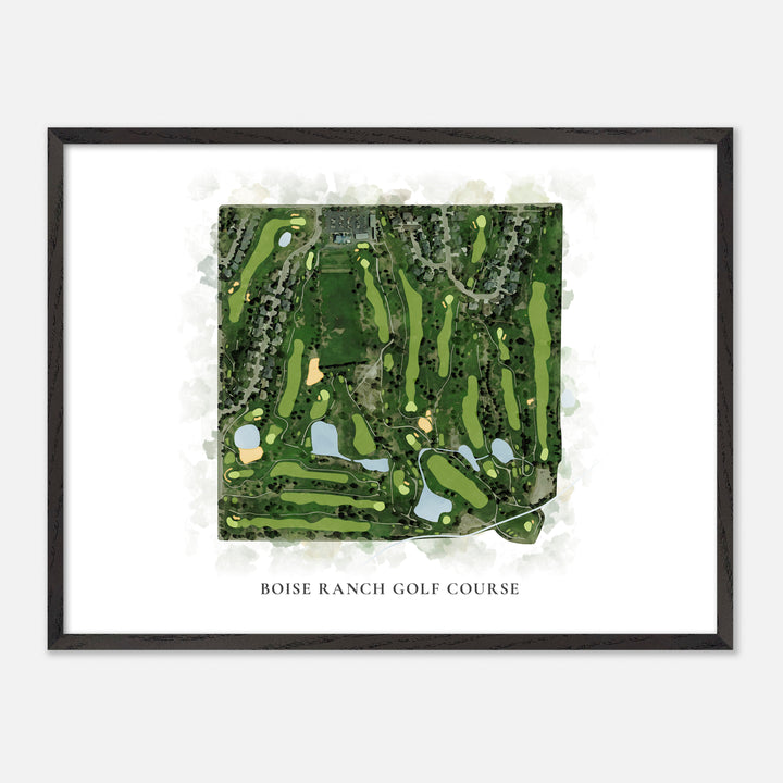 Print of Boise Ranch Golf Course Classic Map