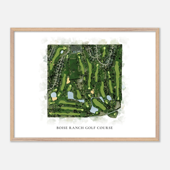 Print of Boise Ranch Golf Course Classic Map