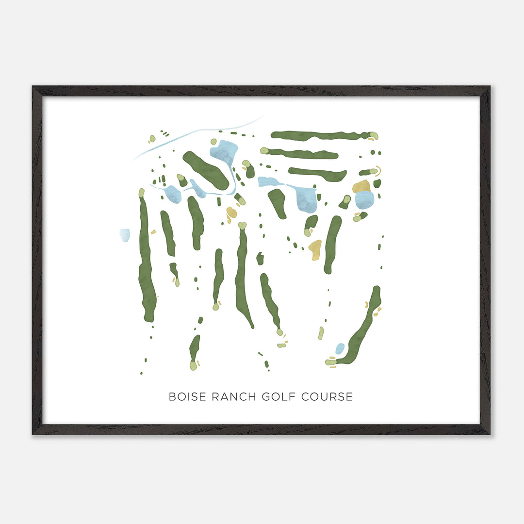 Print of Boise Ranch Golf Course Modern Map
