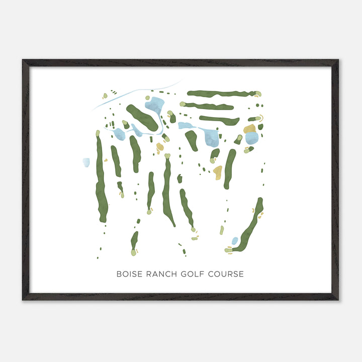 Print of Boise Ranch Golf Course Modern Map