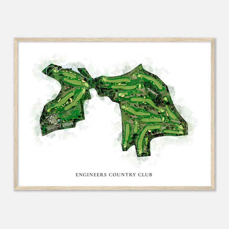 Print of Engineers Country Club Classic Map
