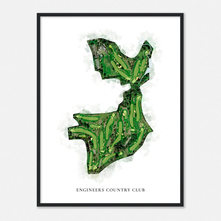 Print of Engineers Country Club Classic Map