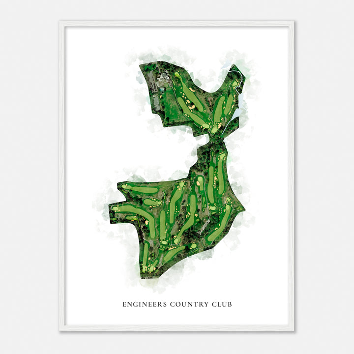 Print of Engineers Country Club Classic Map
