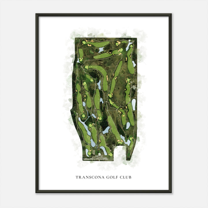 Print of Transcona Golf Club Classic Map