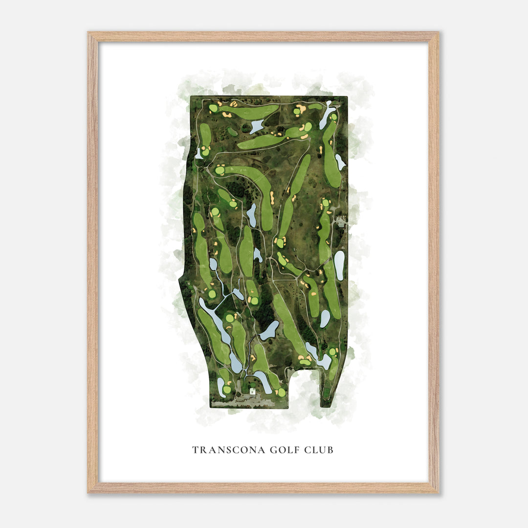 Print of Transcona Golf Club Classic Map
