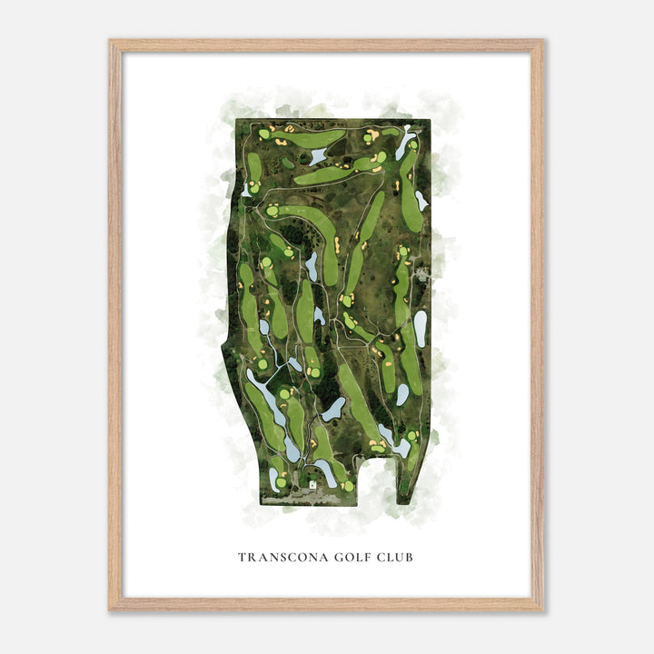 Print of Transcona Golf Club Classic Map
