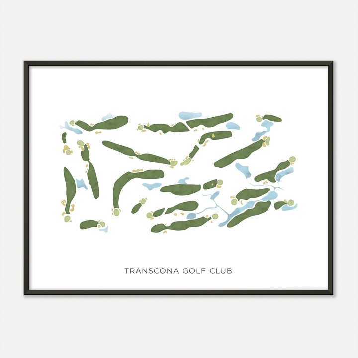 Print of Transcona Golf Club Modern Map