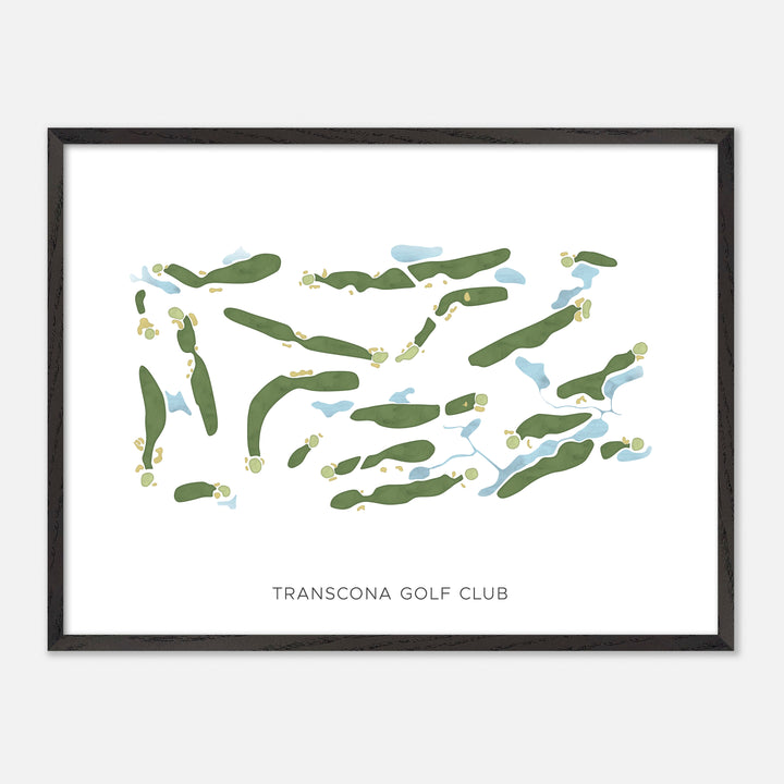 Print of Transcona Golf Club Modern Map