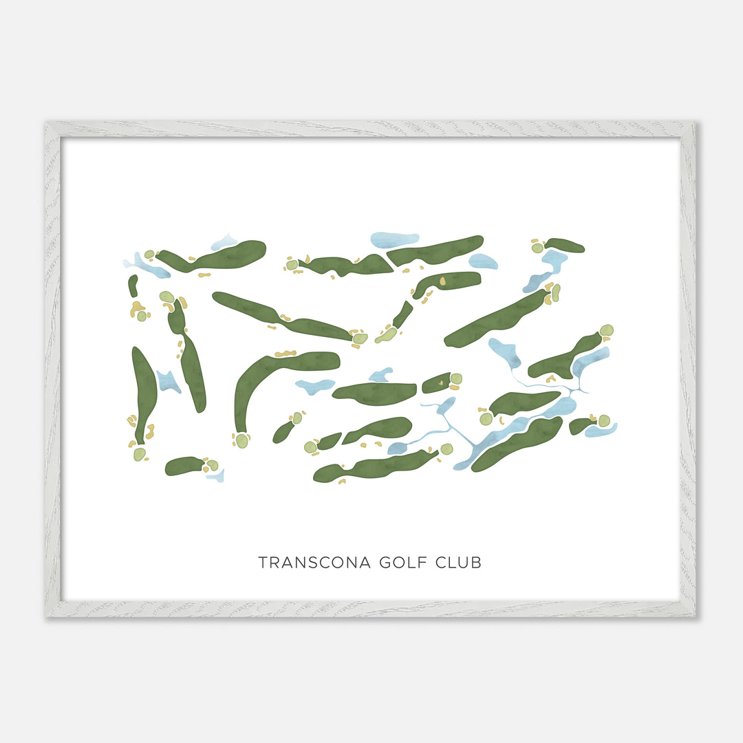 Print of Transcona Golf Club Modern Map