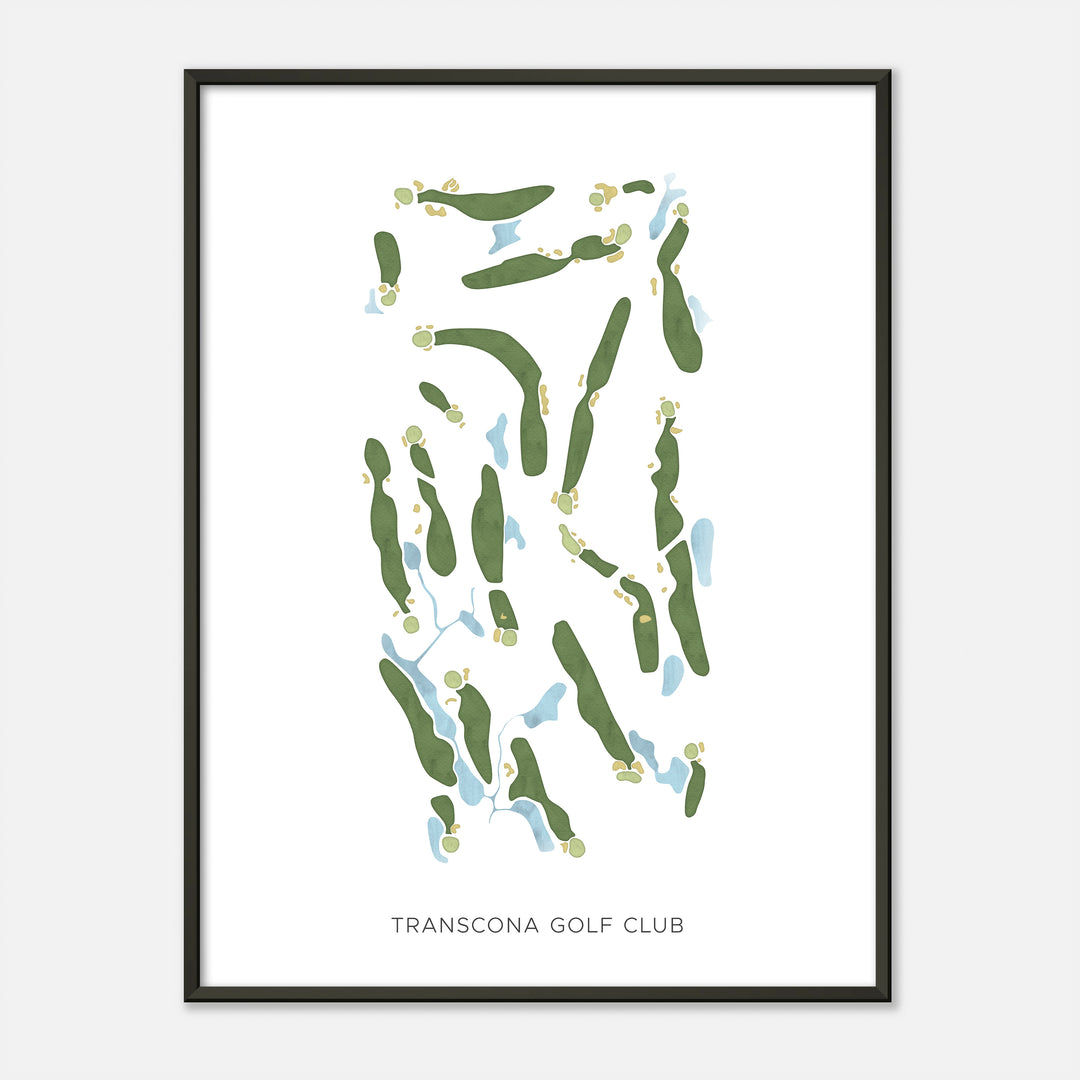 Print of Transcona Golf Club Modern Map