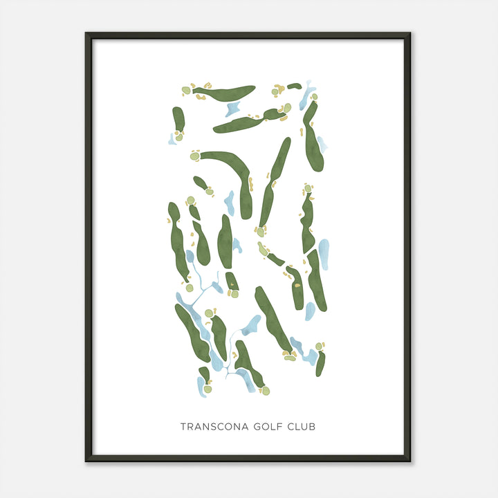Print of Transcona Golf Club Modern Map