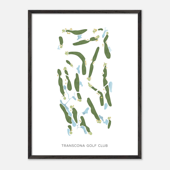 Print of Transcona Golf Club Modern Map