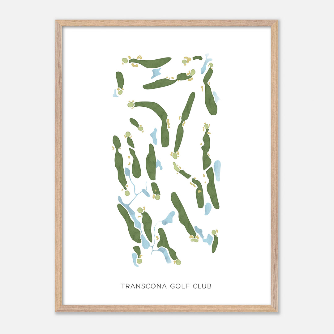 Print of Transcona Golf Club Modern Map