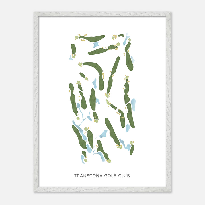 Print of Transcona Golf Club Modern Map