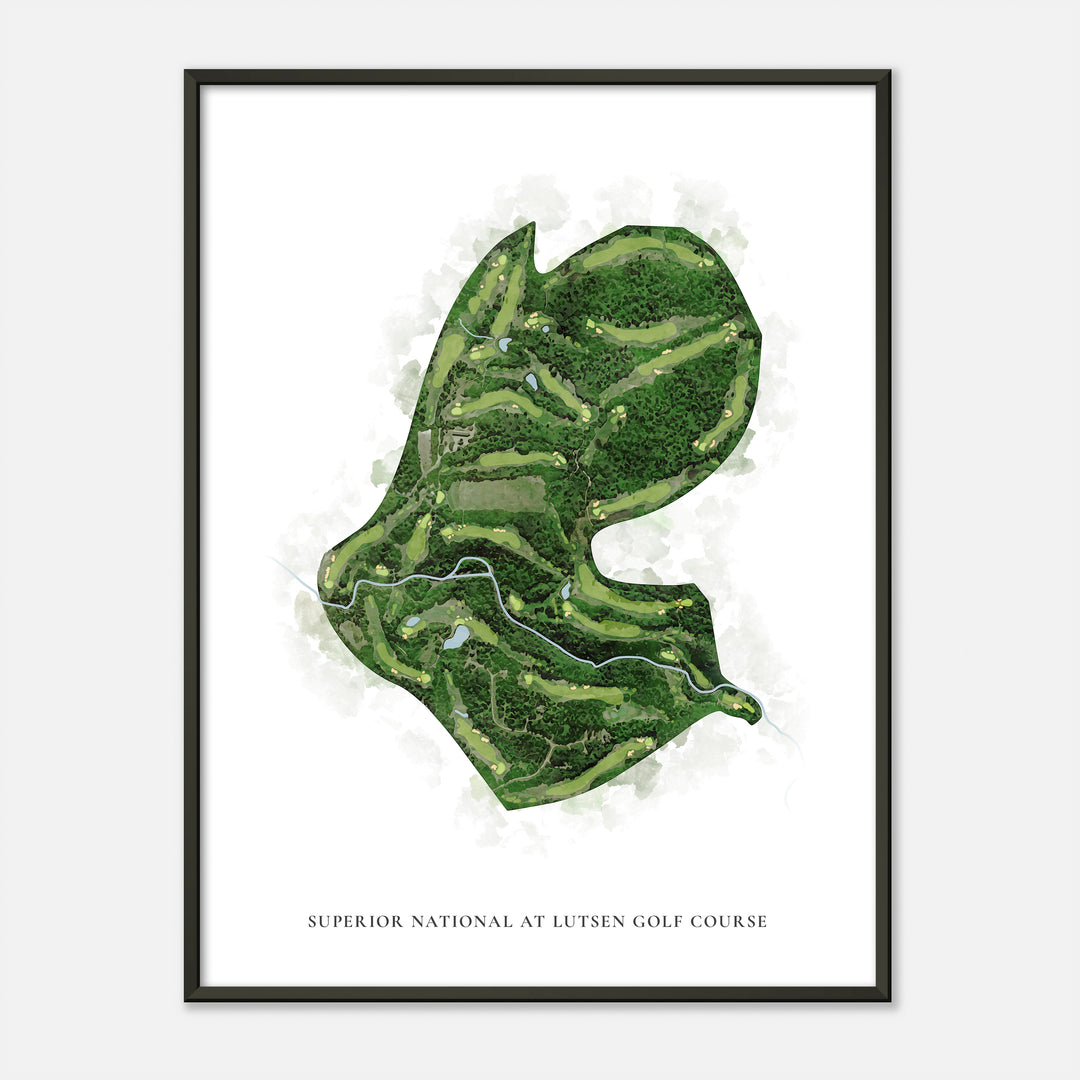 Print of Superior National At Lutsen Golf Course Classic Map