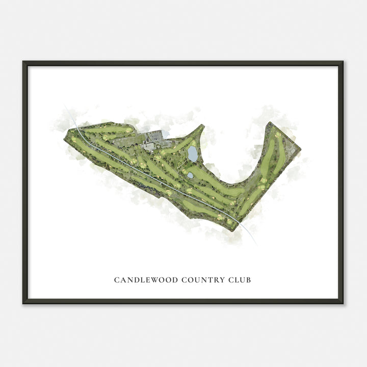 Print of Candlewood Country Club Classic Map