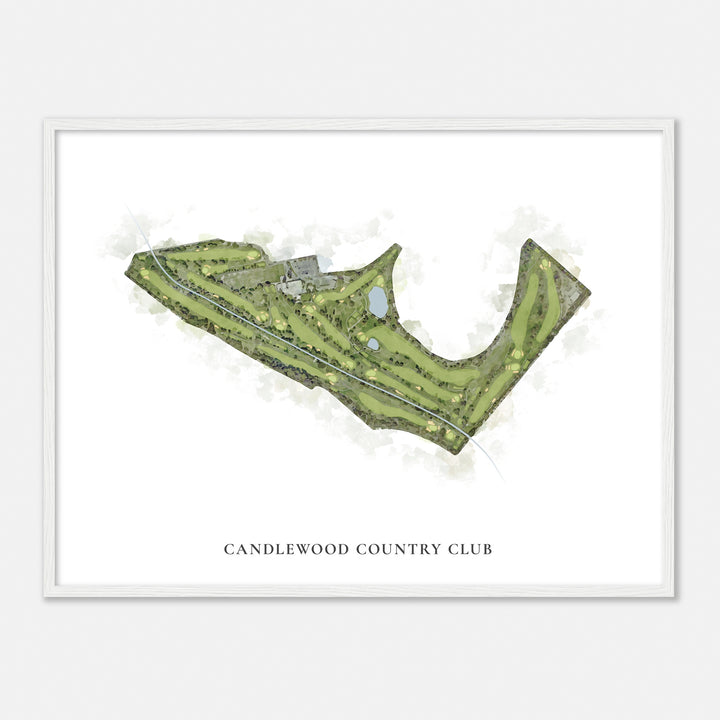 Print of Candlewood Country Club Classic Map