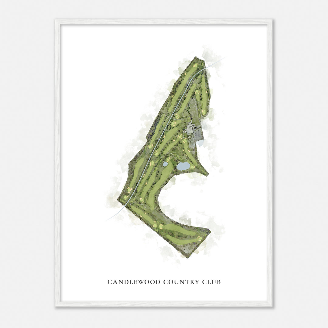 Print of Candlewood Country Club Classic Map