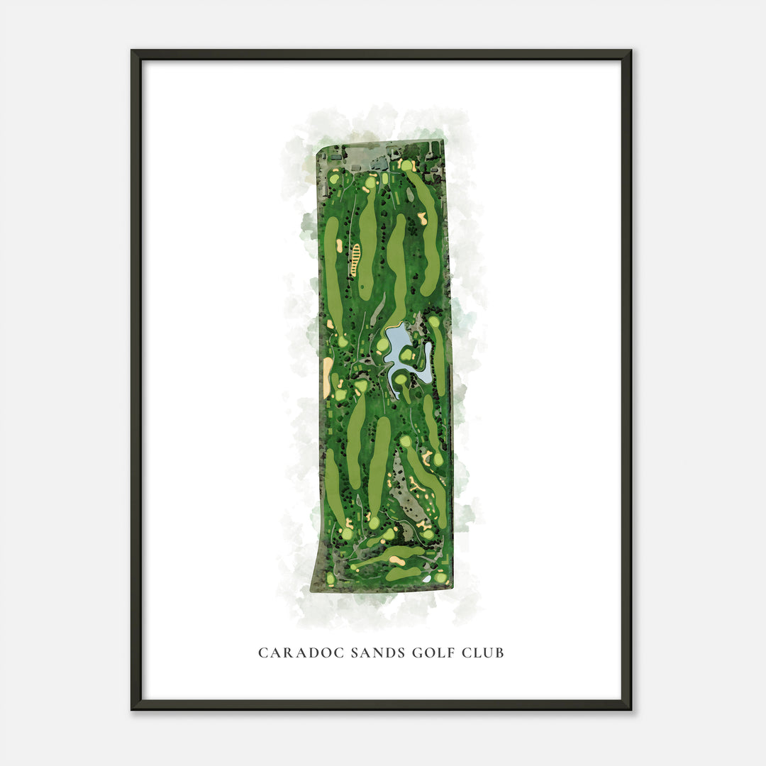 Print of Caradoc Sands Golf Club Classic Map