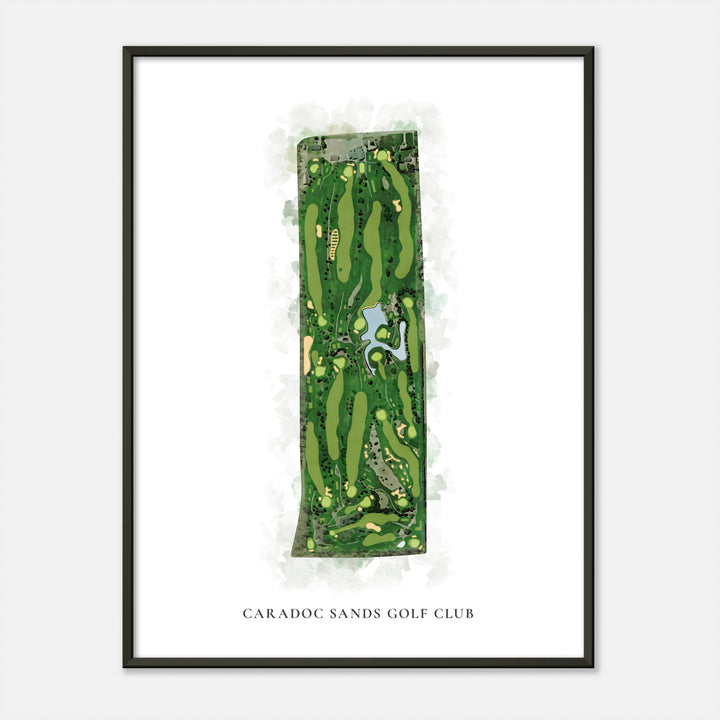 Print of Caradoc Sands Golf Club Classic Map