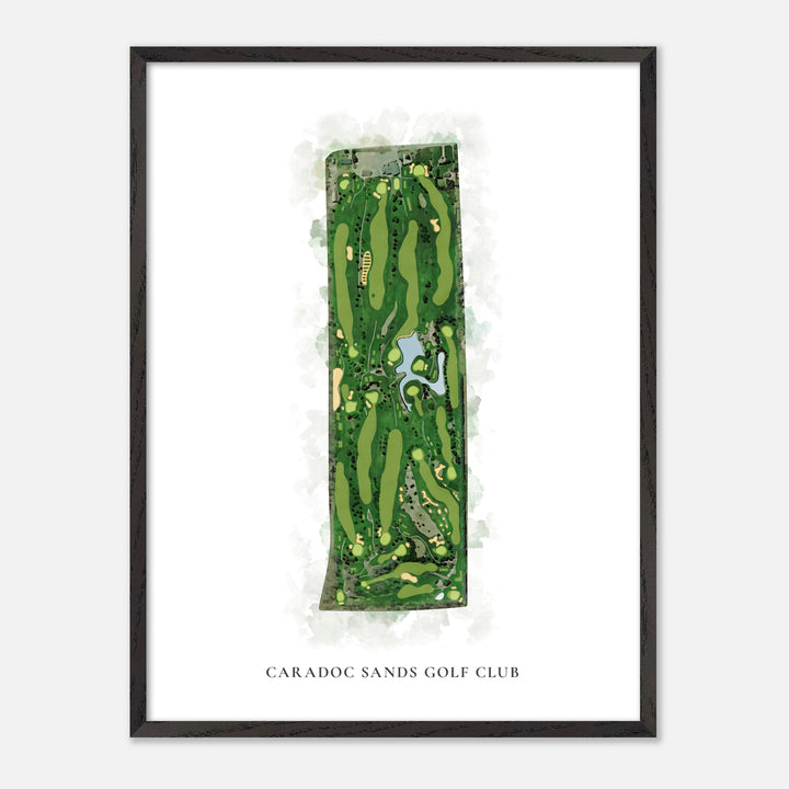 Print of Caradoc Sands Golf Club Classic Map