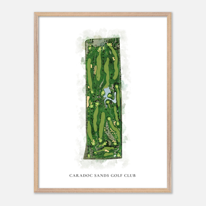 Print of Caradoc Sands Golf Club Classic Map