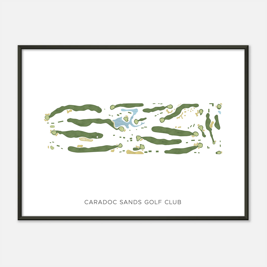 Print of Caradoc Sands Golf Club Modern Map