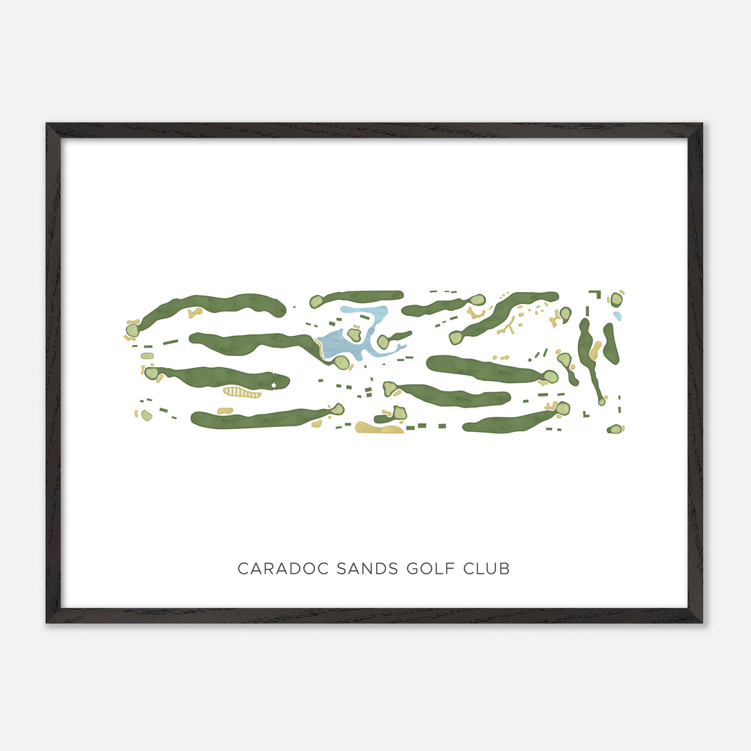 Print of Caradoc Sands Golf Club Modern Map