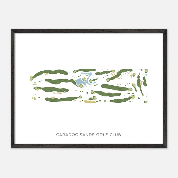 Print of Caradoc Sands Golf Club Modern Map
