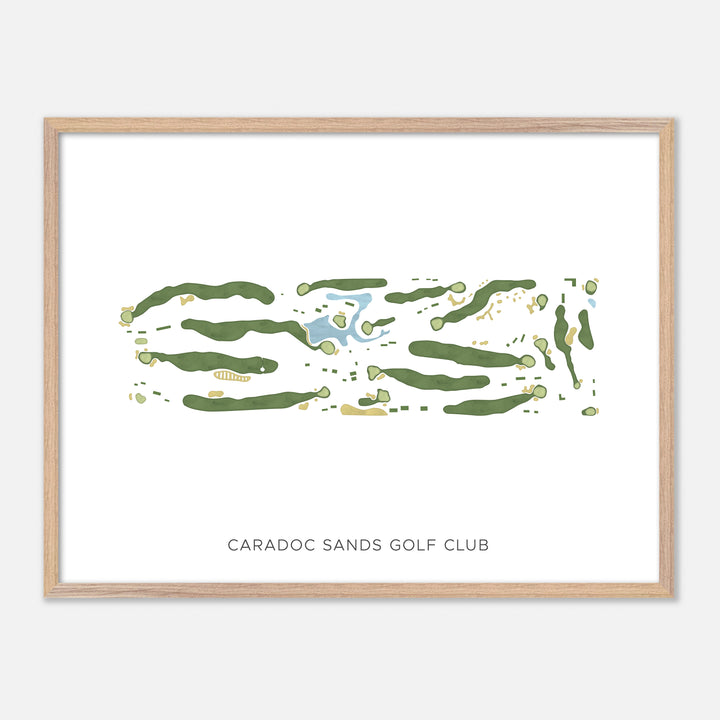Print of Caradoc Sands Golf Club Modern Map