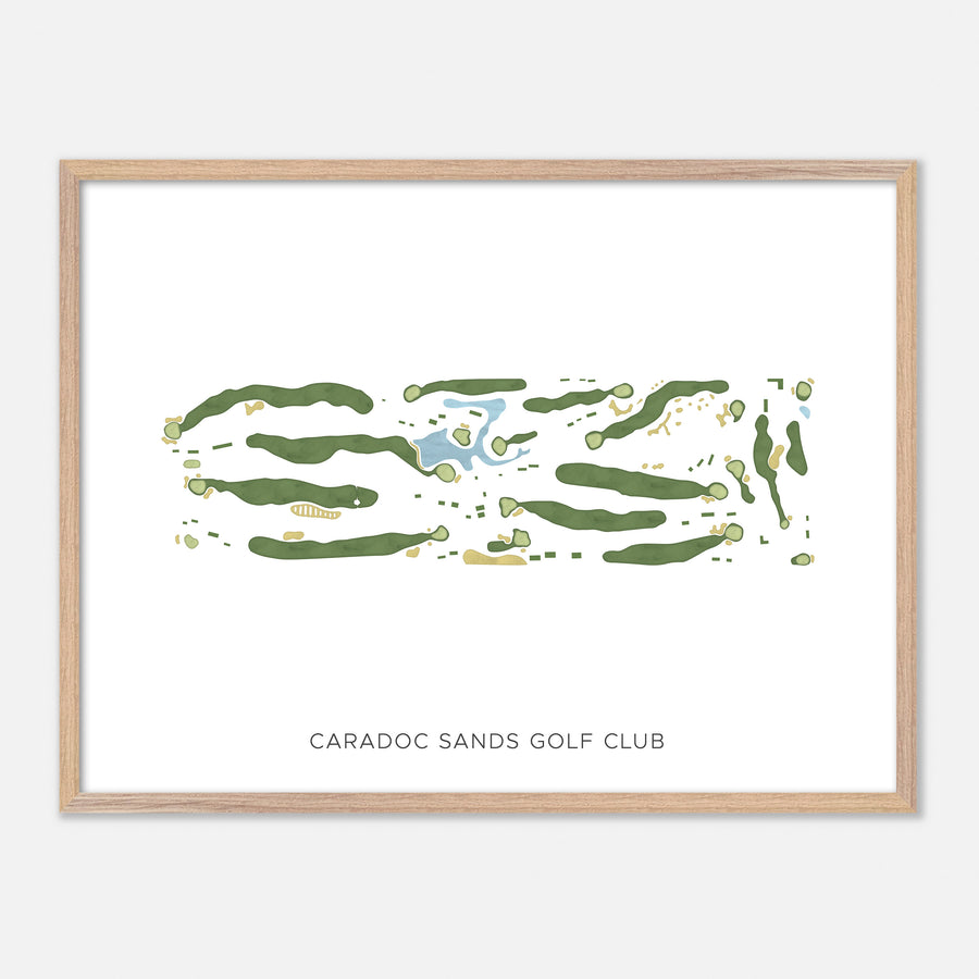 Print of Caradoc Sands Golf Club Modern Map
