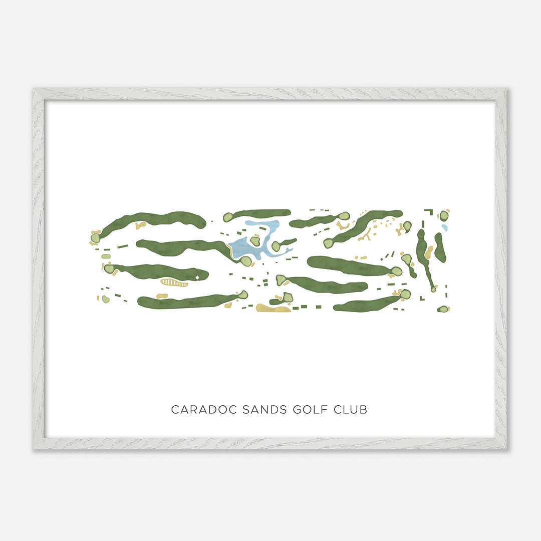 Print of Caradoc Sands Golf Club Modern Map