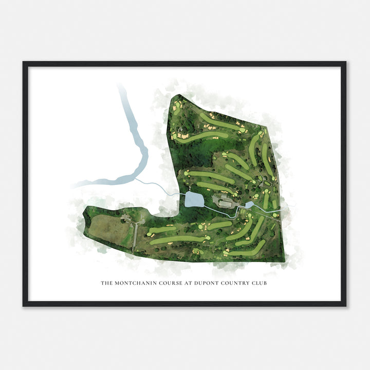 Print of The Montchanin Course At Dupont Country Club Classic Map