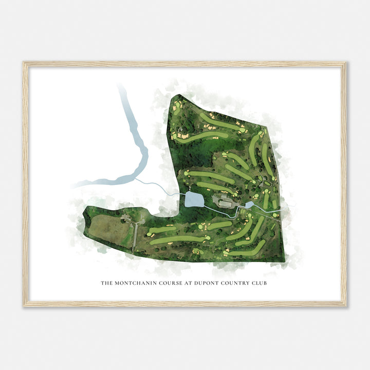 Print of The Montchanin Course At Dupont Country Club Classic Map