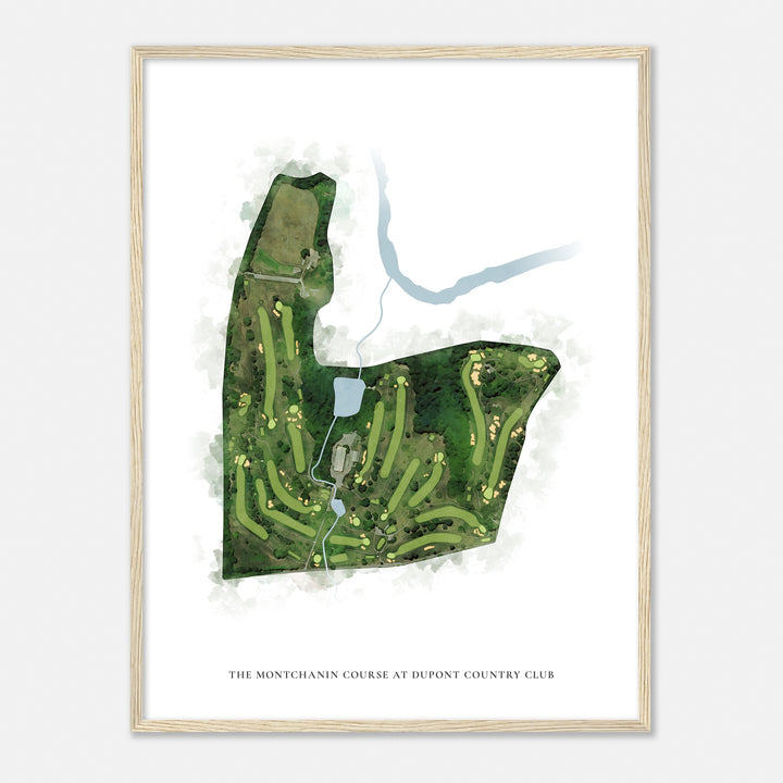 Print of The Montchanin Course At Dupont Country Club Classic Map