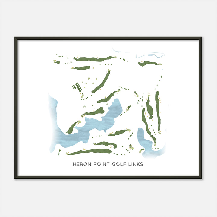 Print of Heron Point Golf Links Modern Map
