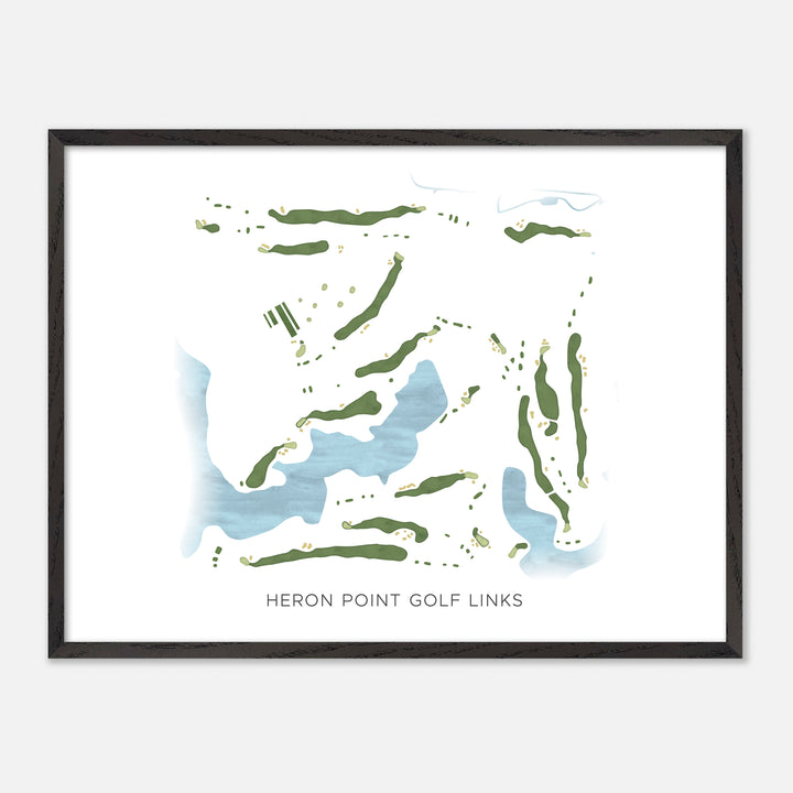 Print of Heron Point Golf Links Modern Map