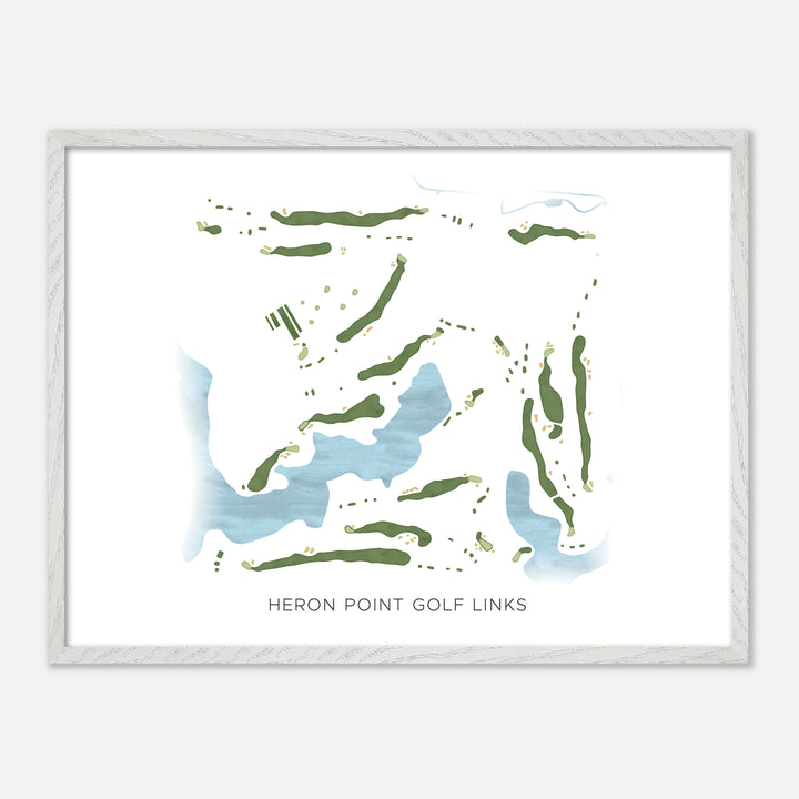 Print of Heron Point Golf Links Modern Map