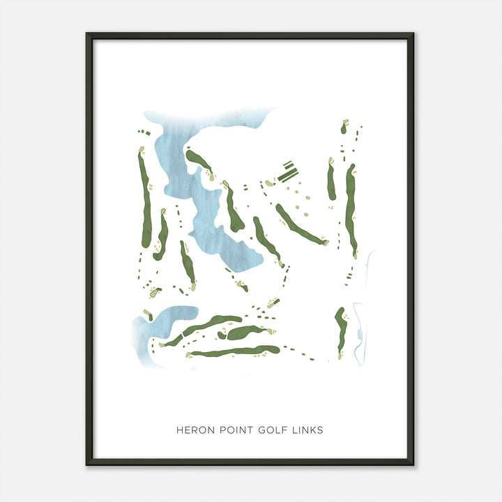 Print of Heron Point Golf Links Modern Map