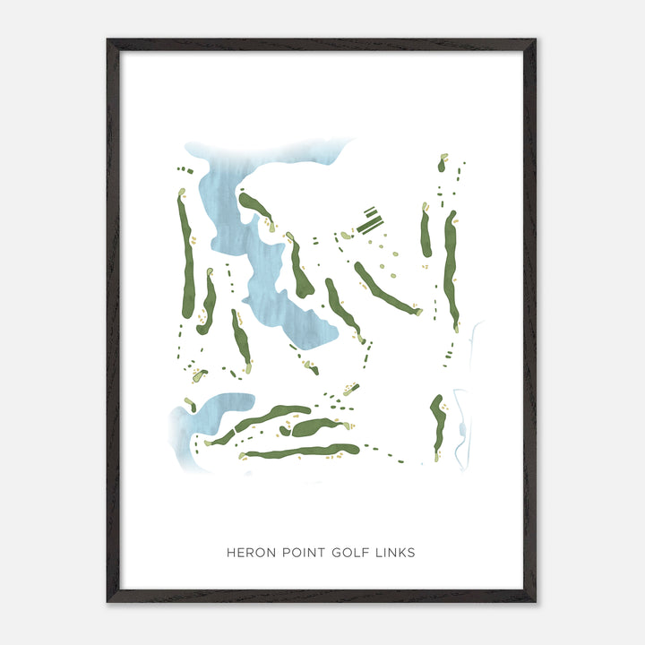 Print of Heron Point Golf Links Modern Map