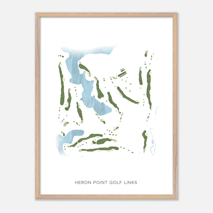 Print of Heron Point Golf Links Modern Map