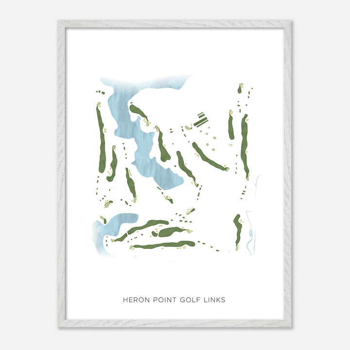 Print of Heron Point Golf Links Modern Map