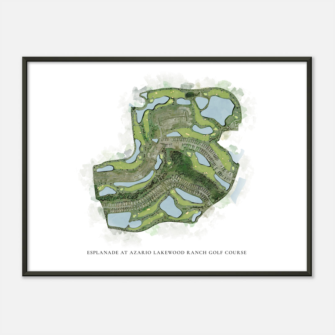 Print of Esplanade At Azario Lakewood Ranch Golf Course Classic Map