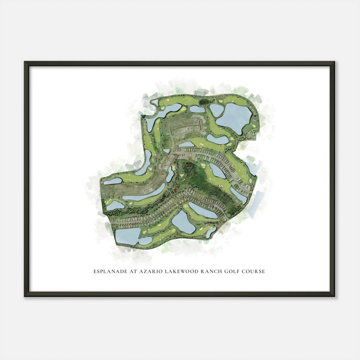 Print of Esplanade At Azario Lakewood Ranch Golf Course Classic Map