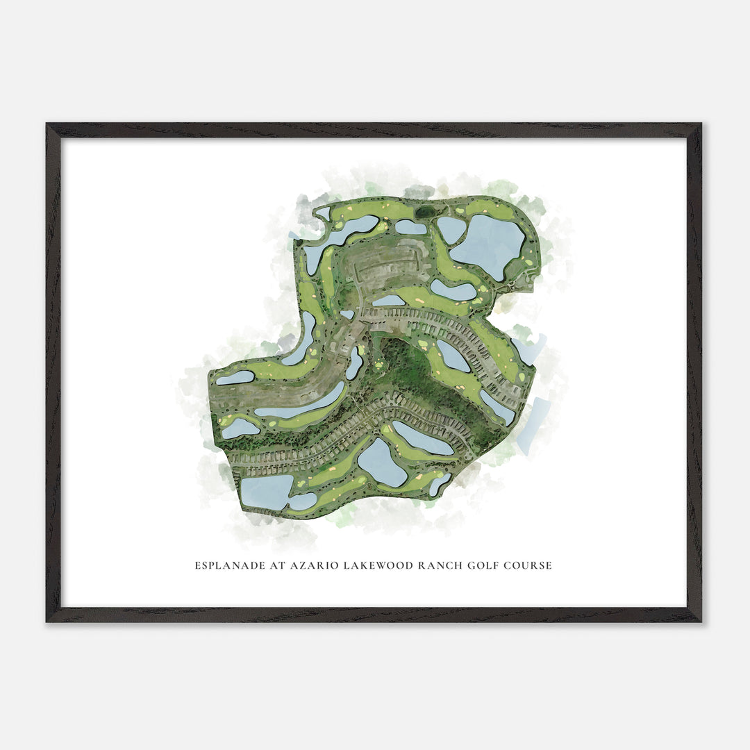 Print of Esplanade At Azario Lakewood Ranch Golf Course Classic Map