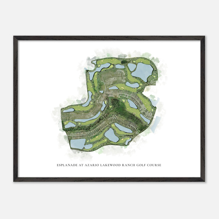 Print of Esplanade At Azario Lakewood Ranch Golf Course Classic Map