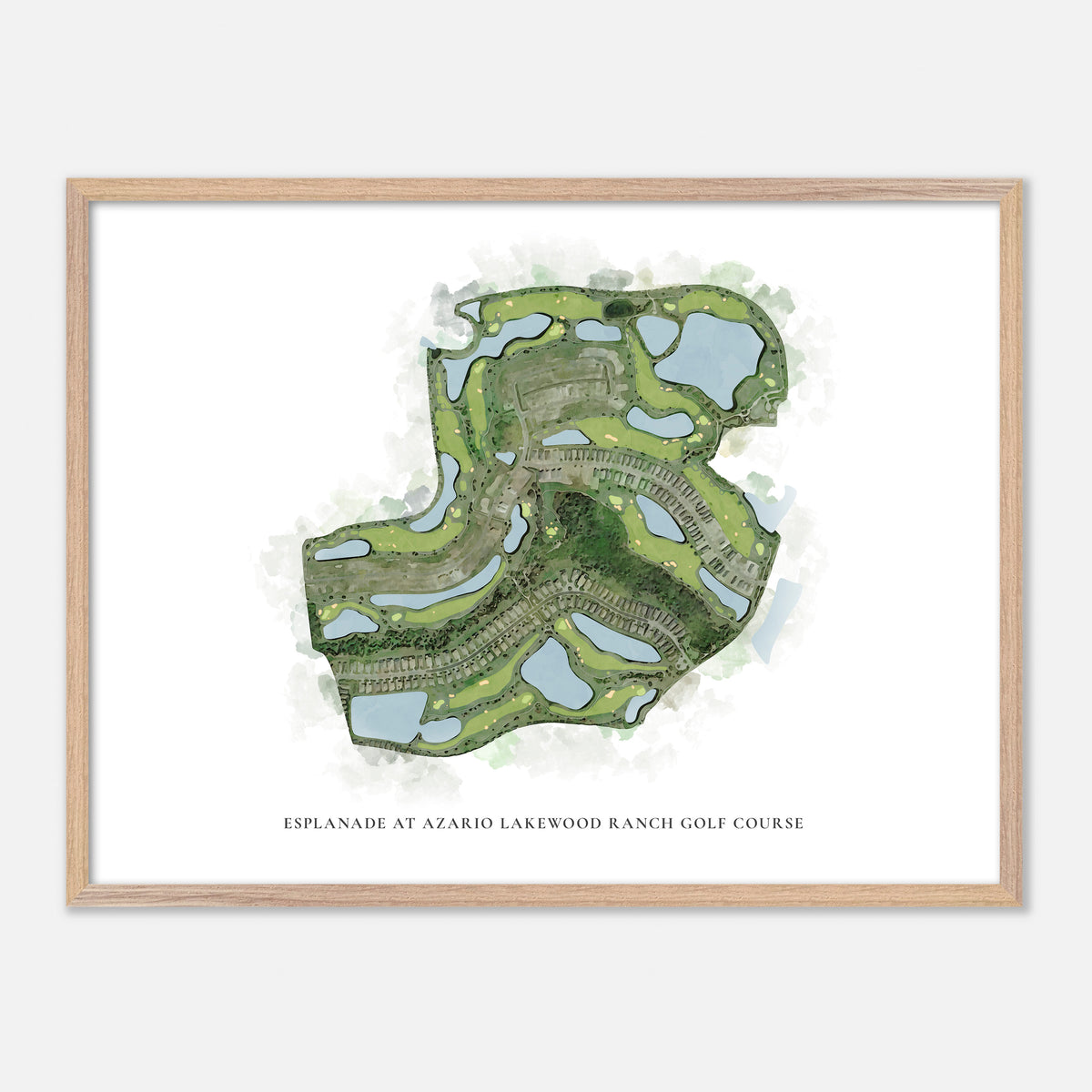 Print of Esplanade At Azario Lakewood Ranch Golf Course Classic Map