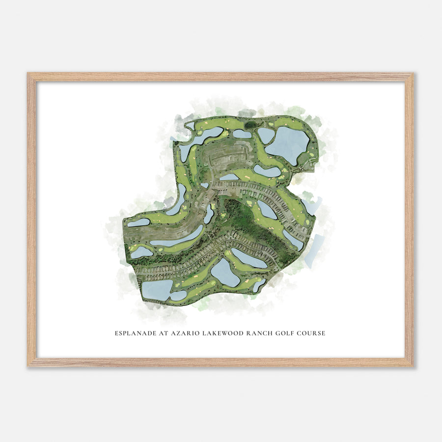 Print of Esplanade At Azario Lakewood Ranch Golf Course Classic Map