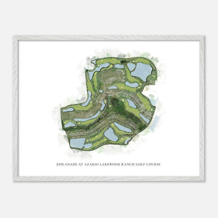 Print of Esplanade At Azario Lakewood Ranch Golf Course Classic Map